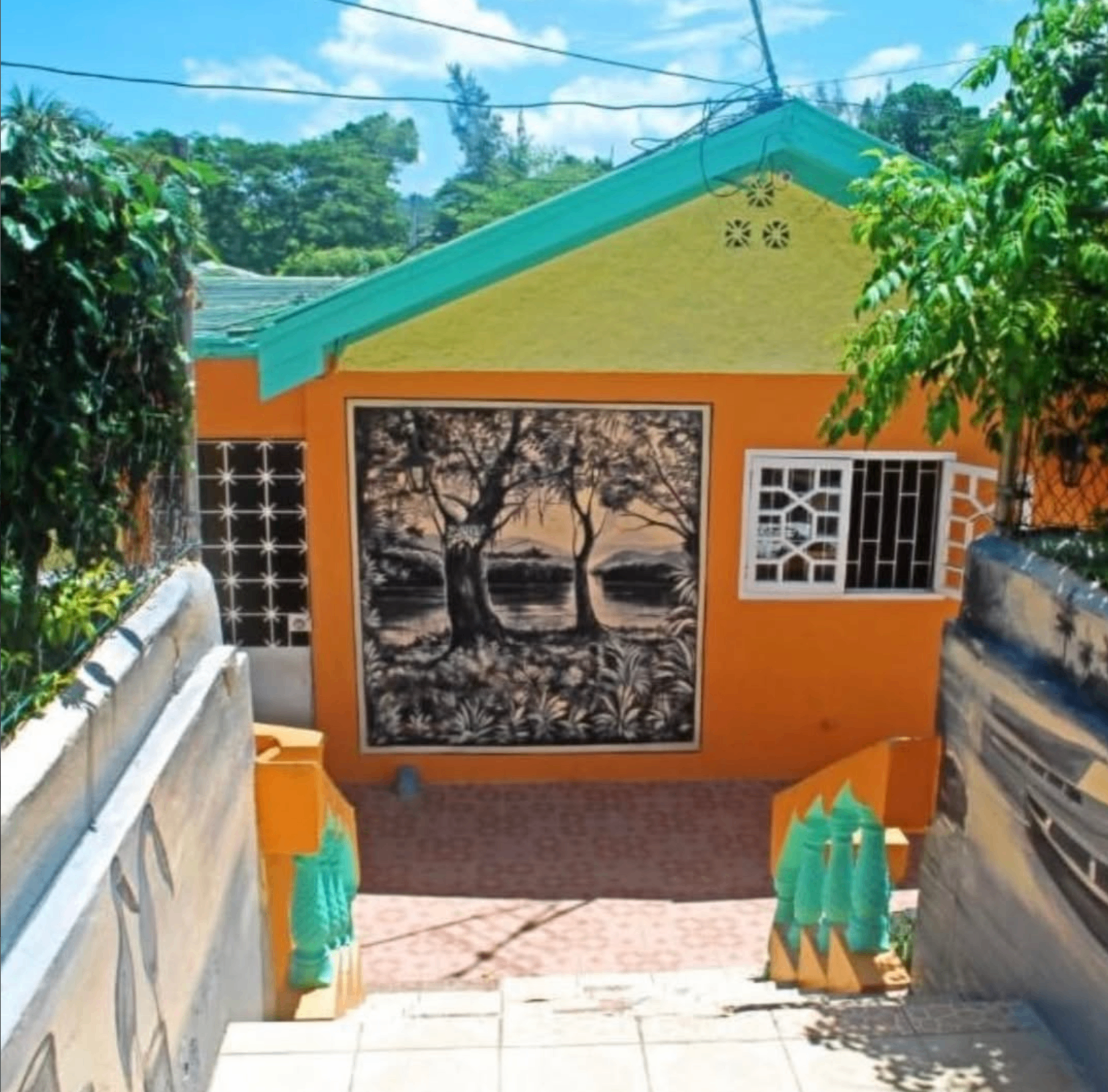 Entrance to Content Garden Guest House in Ocho Rios, Jamaica